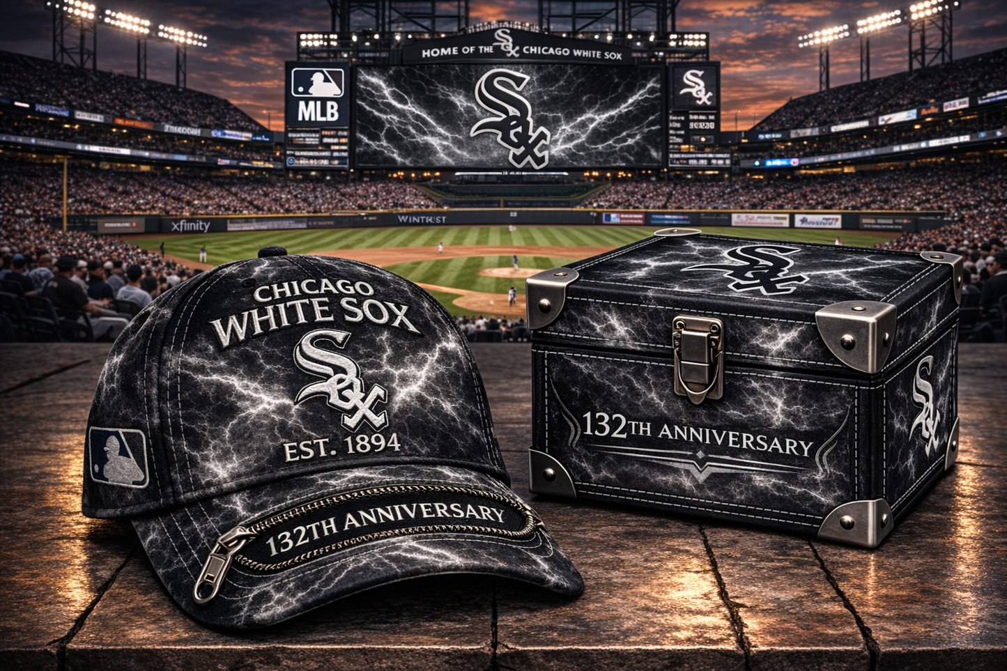 Premium MLB CWS Anniversary Tie-Dye Heritage Zipper Cap V9 NMD CTKT