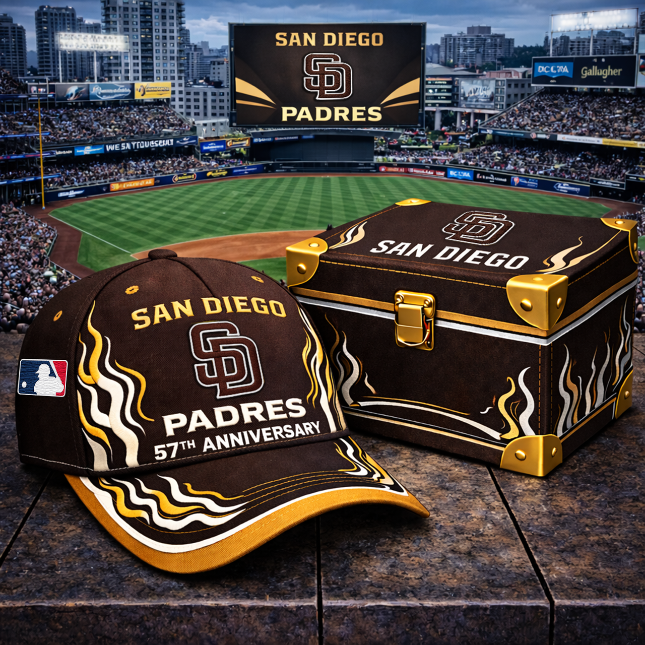 Premium MLB SDP Anniversary Flame Edition Cap V8 NMD TTV