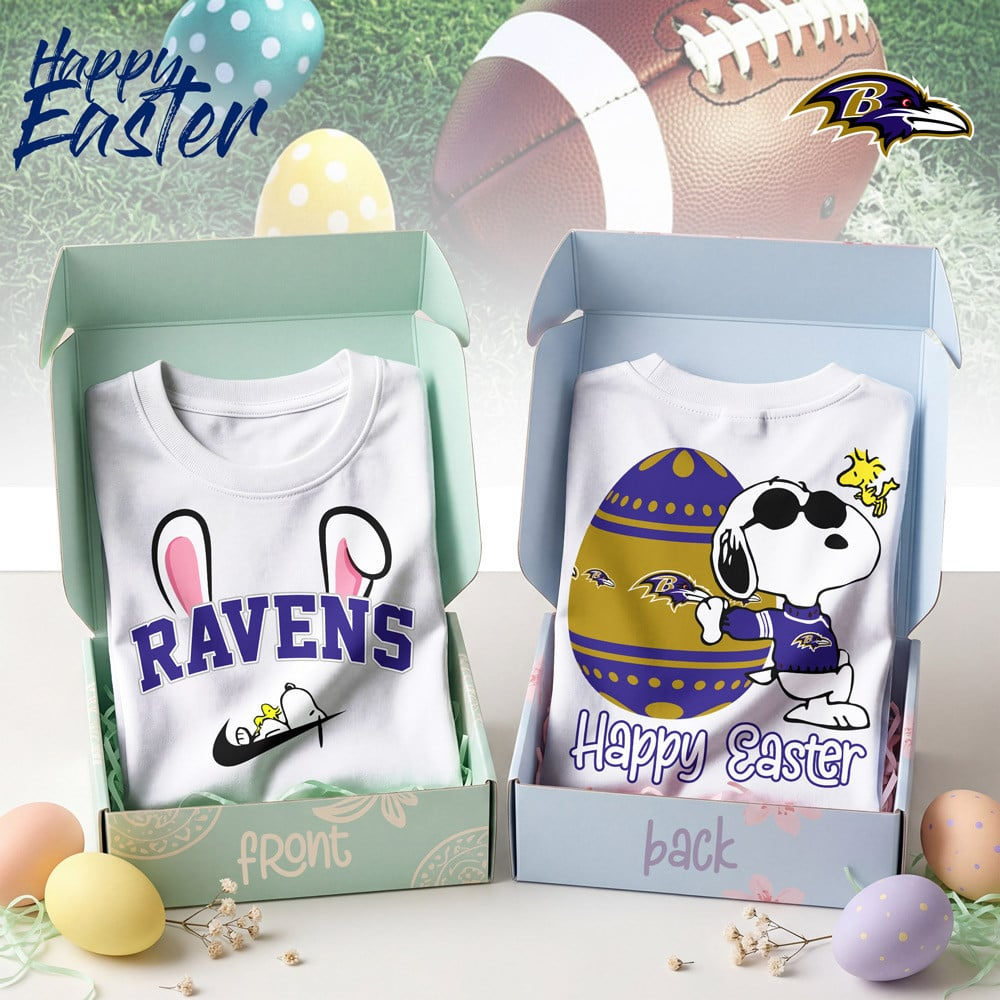 Premium NFL BAL Happy Snoopy Easter T-shirt V1 NMD TTV
