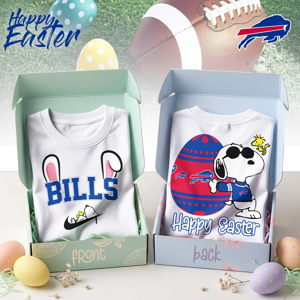 Premium NFL BUF Happy Snoopy Easter T-shirt V1 NMD TTV