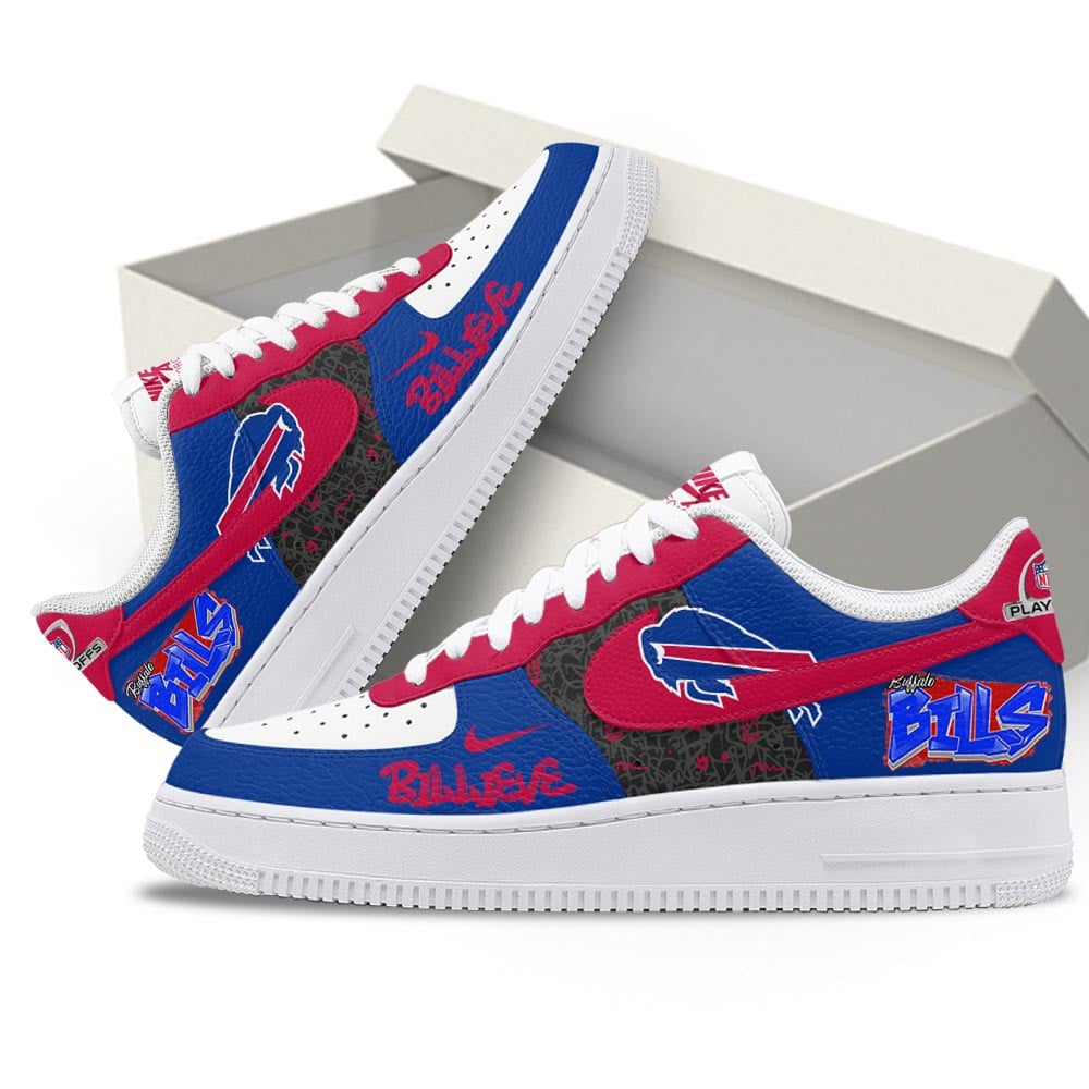 Premium NFL BUF Playoffs 2025-26 AF1 Sneaker V1 NMD TTV