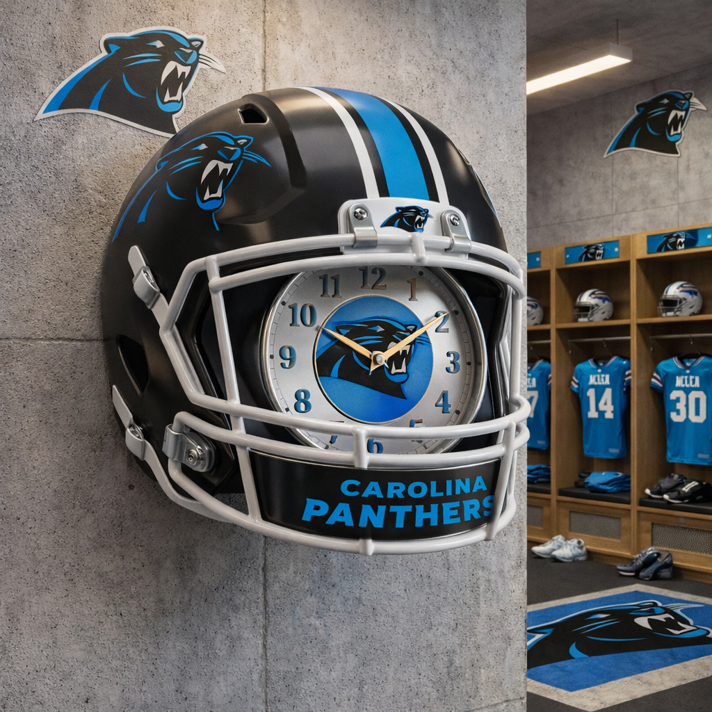 Premium NFL CAR Helmet Wall Clock V2 NMD TTV