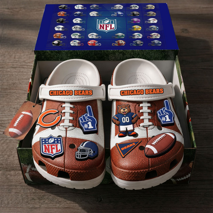Premium NFL CHI Clogs With Charms V1 NMD TTV