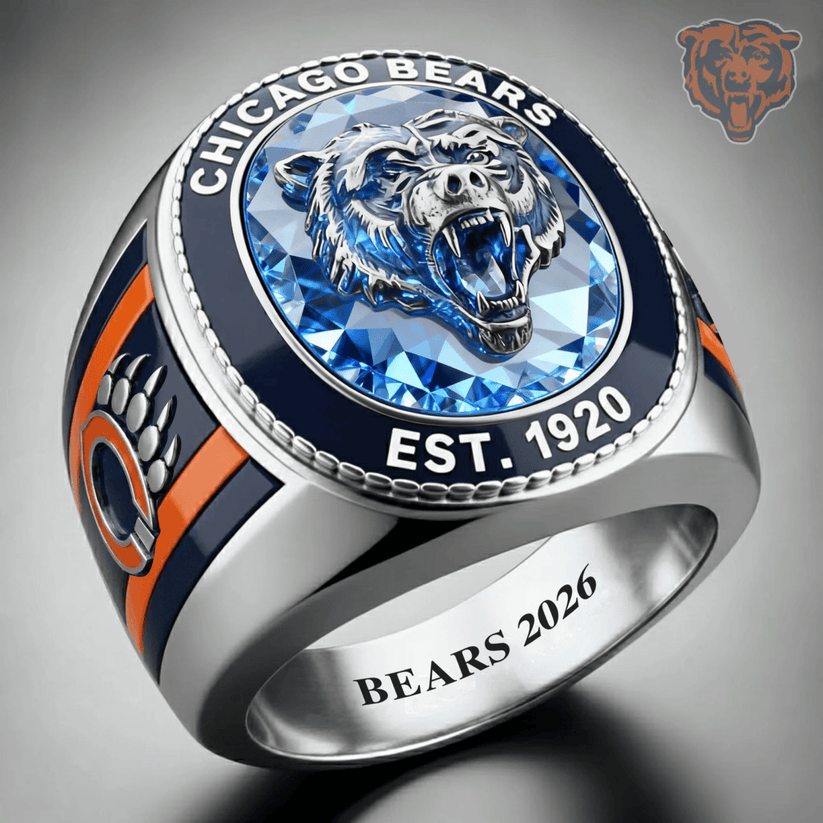 Premium NFL CHI Legacy Crystal Ring V2 NMD TTV