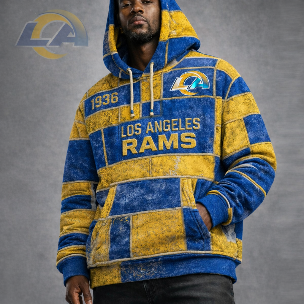 Premium NFL LAR Vintage Patchwork Hoodie V2 NMD CTKT