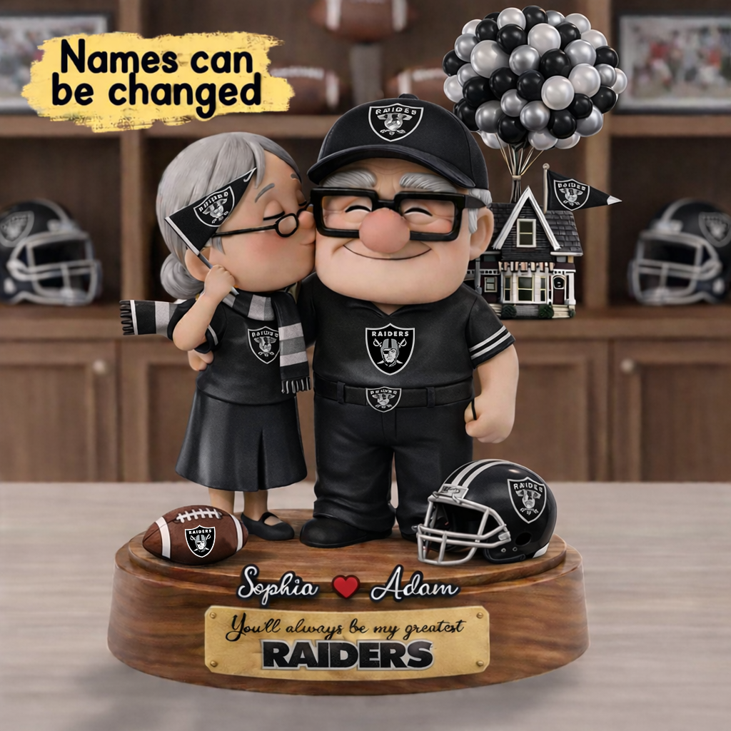 Premium NFL LVR x Ups Personalized Couple Name Acrylic Plaque V1 NMD CTKT