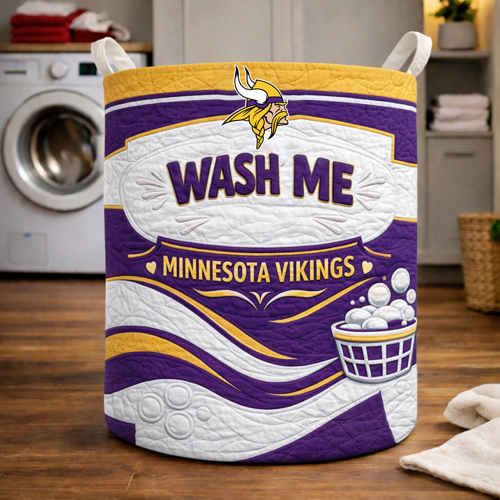 Premium NFL MV Quilted Laundry Basket V1 NMD CTKT