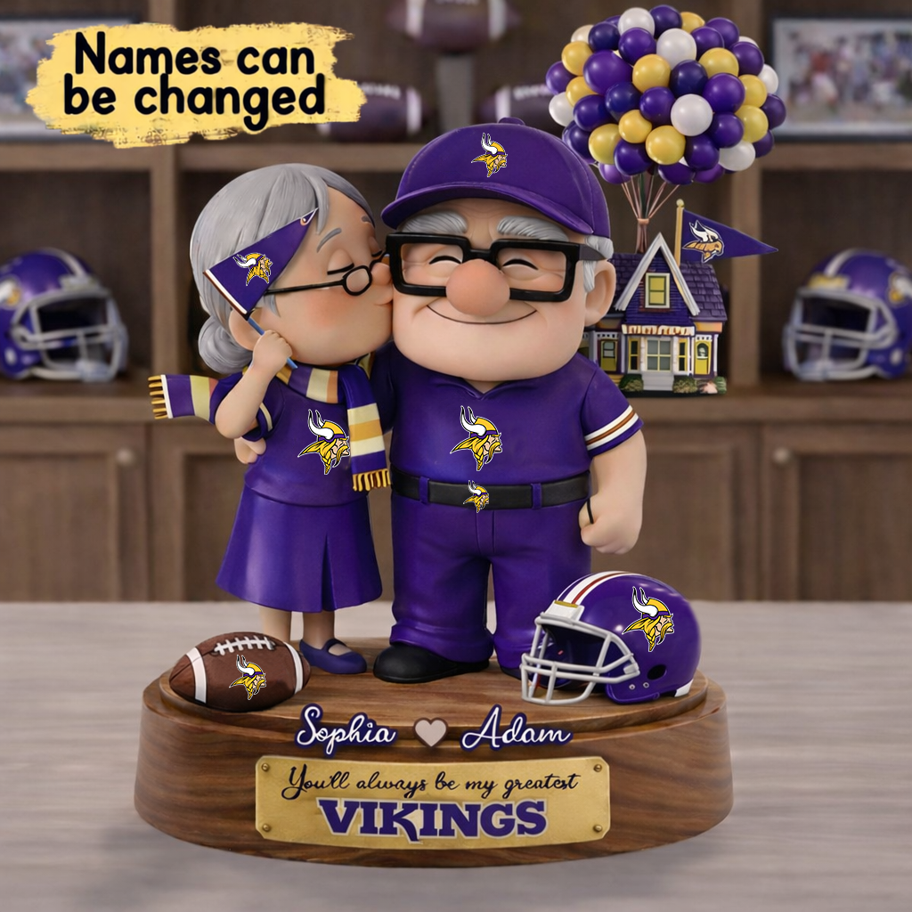 Premium NFL MV x Ups Personalized Couple Name Acrylic Plaque V1 NMD CTKT