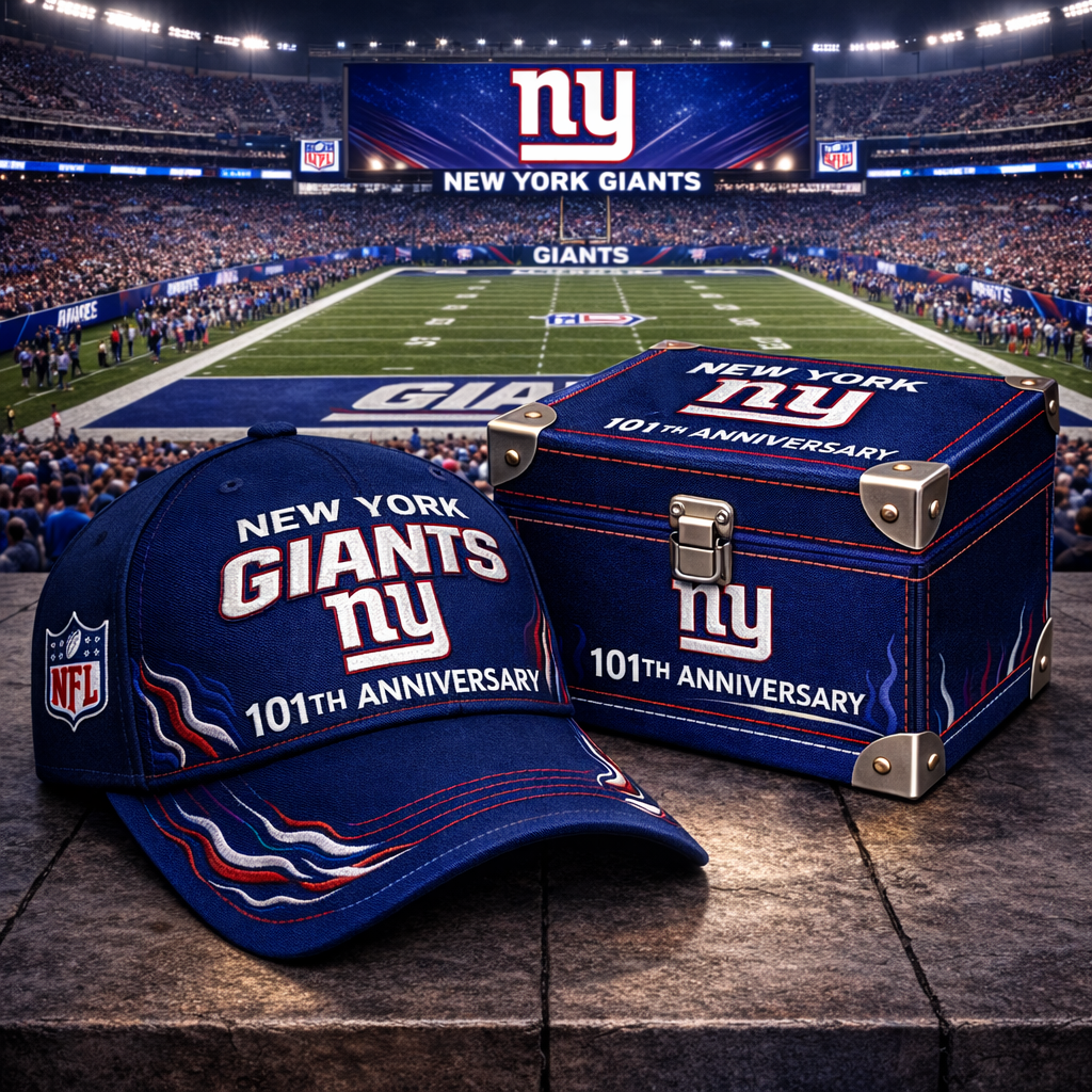 Premium NFL NYG Anniversary Flame Edition Cap V8 NMD CTKT