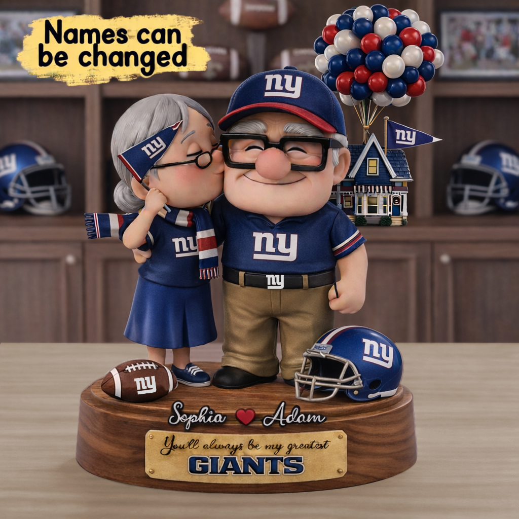 Premium NFL NYG x Ups Personalized Couple Name Acrylic Plaque V1 NMD CTKT