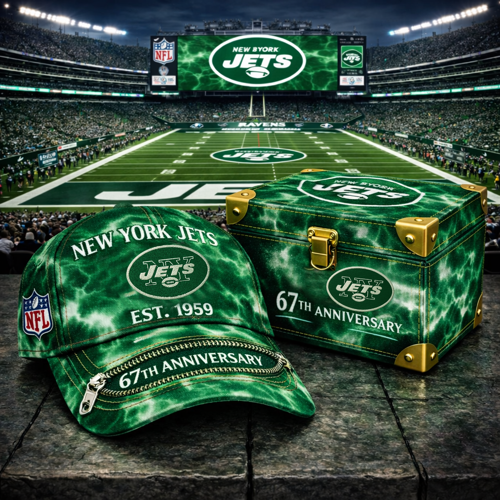 Premium NFL NYJ Anniversary Tie-Dye Heritage Zipper Cap V9 NMD CTKT