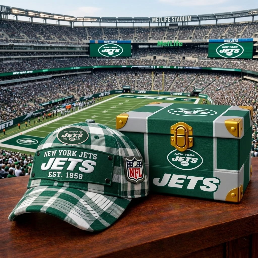 Premium NFL NYJ Heritage Plaid Vintage Cap V14 NMD CTKT