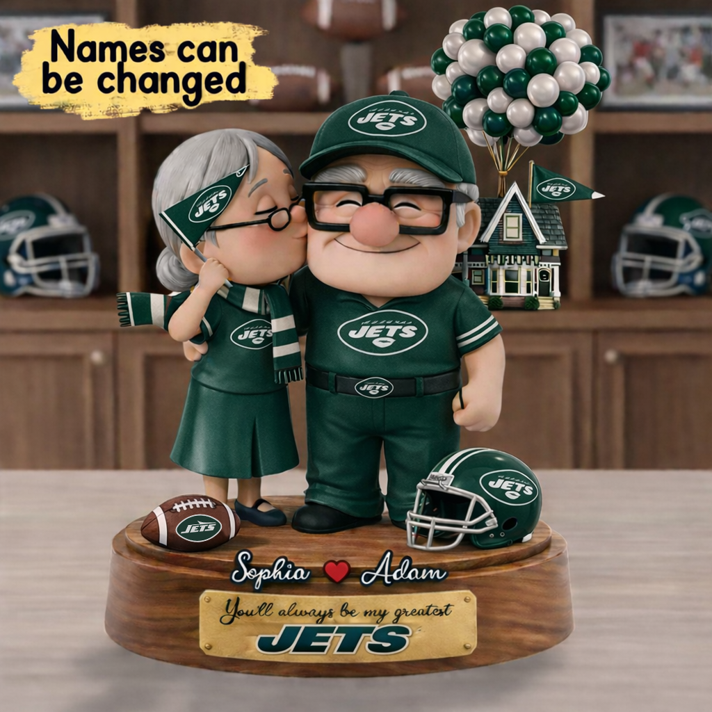 Premium NFL NYJ x Ups Personalized Couple Name Acrylic Plaque V1 NMD CTKT
