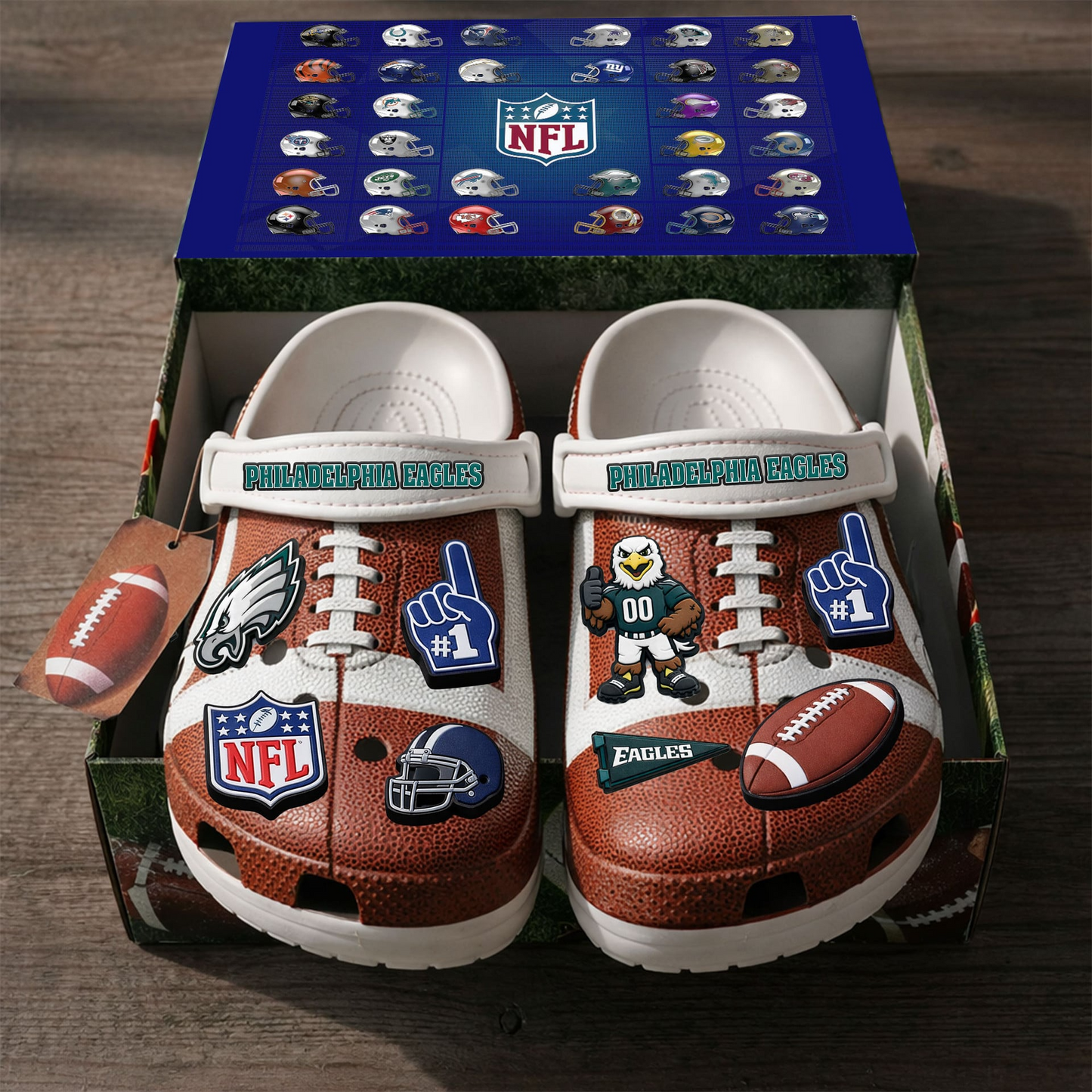 Premium NFL PHI Clogs With Charms V1 NMD TTV