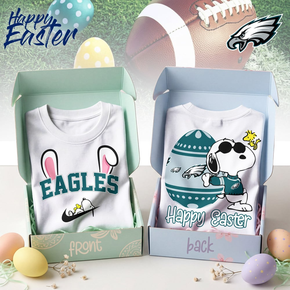 Premium NFL PHI Happy Snoopy Easter T-shirt V1 NMD TTV