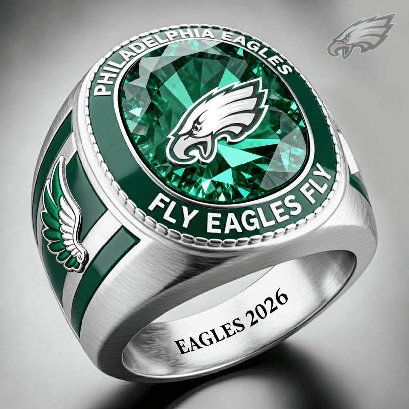 Premium NFL PHI Legacy Crystal Ring V2 NMD TTV