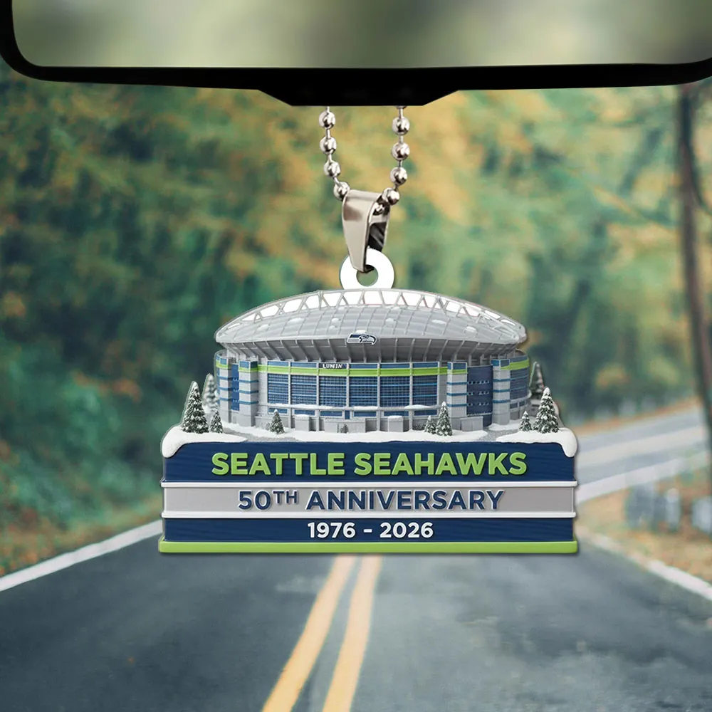 Premium NFL SEA 2025 NFC West Champions Acrylic Car Ornament V1 NMD 070125 TTV