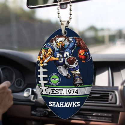 Premium NFL SEA 2025 NFC West Champions Acrylic Car Ornament V4 NMD 070125 TTV