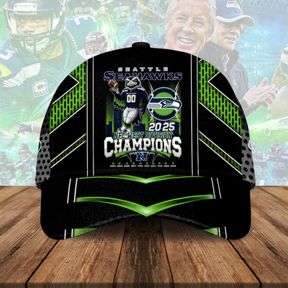 Premium NFL SEA 2025 NFC West Champions Cap V1 NMD 070125 TTV