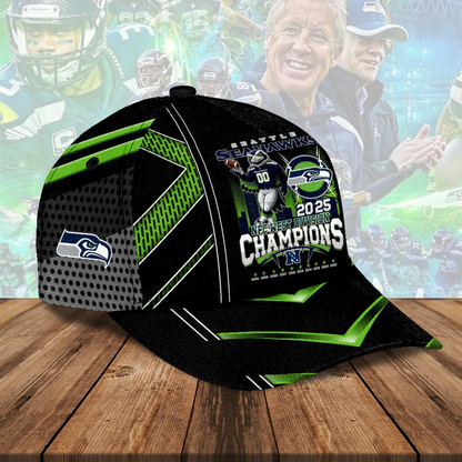 Premium NFL SEA 2025 NFC West Champions Cap V1 NMD 070125 TTV