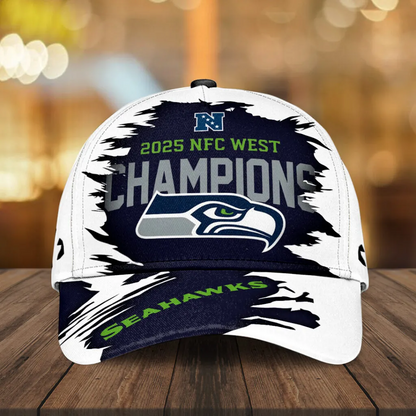 Premium NFL SEA 2025 NFC West Champions Cap V2 NMD 070125 TTV