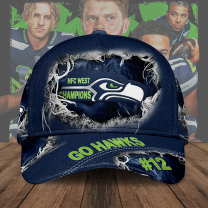 Premium NFL SEA 2025 NFC West Champions Cap V3 NMD 070125 TTV