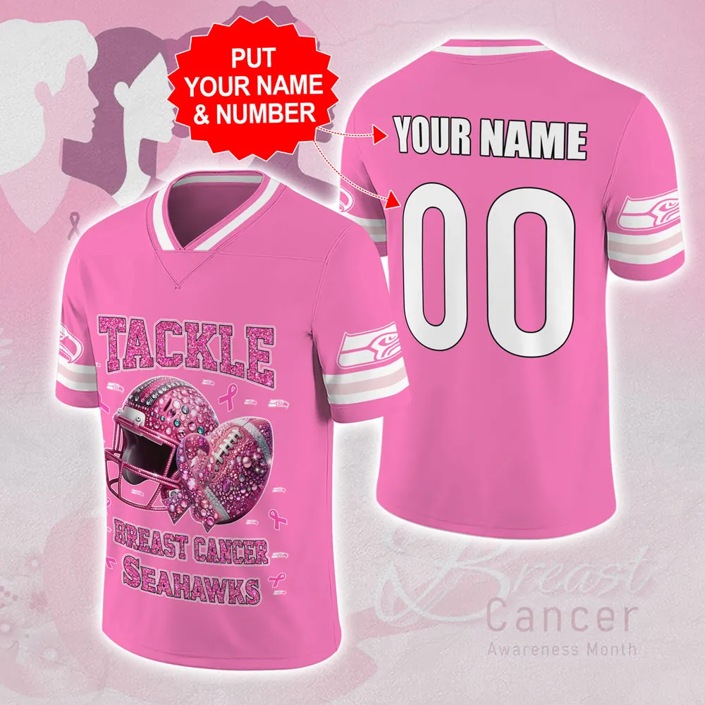 Premium NFL SEA 2025 NFC West Champions Football Jersey  V2 NMD 070125 TTV
