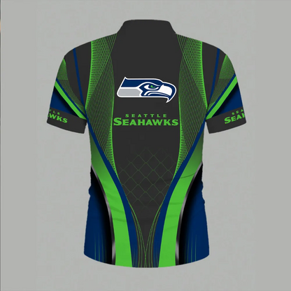 Premium NFL SEA 2025 NFC West Champions Polo Shirt V1 NMD 070125 TTV