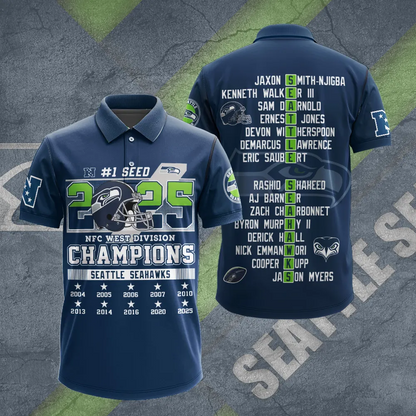 Premium NFL SEA 2025 NFC West Champions Shirt V10 NMD 070125 TTV