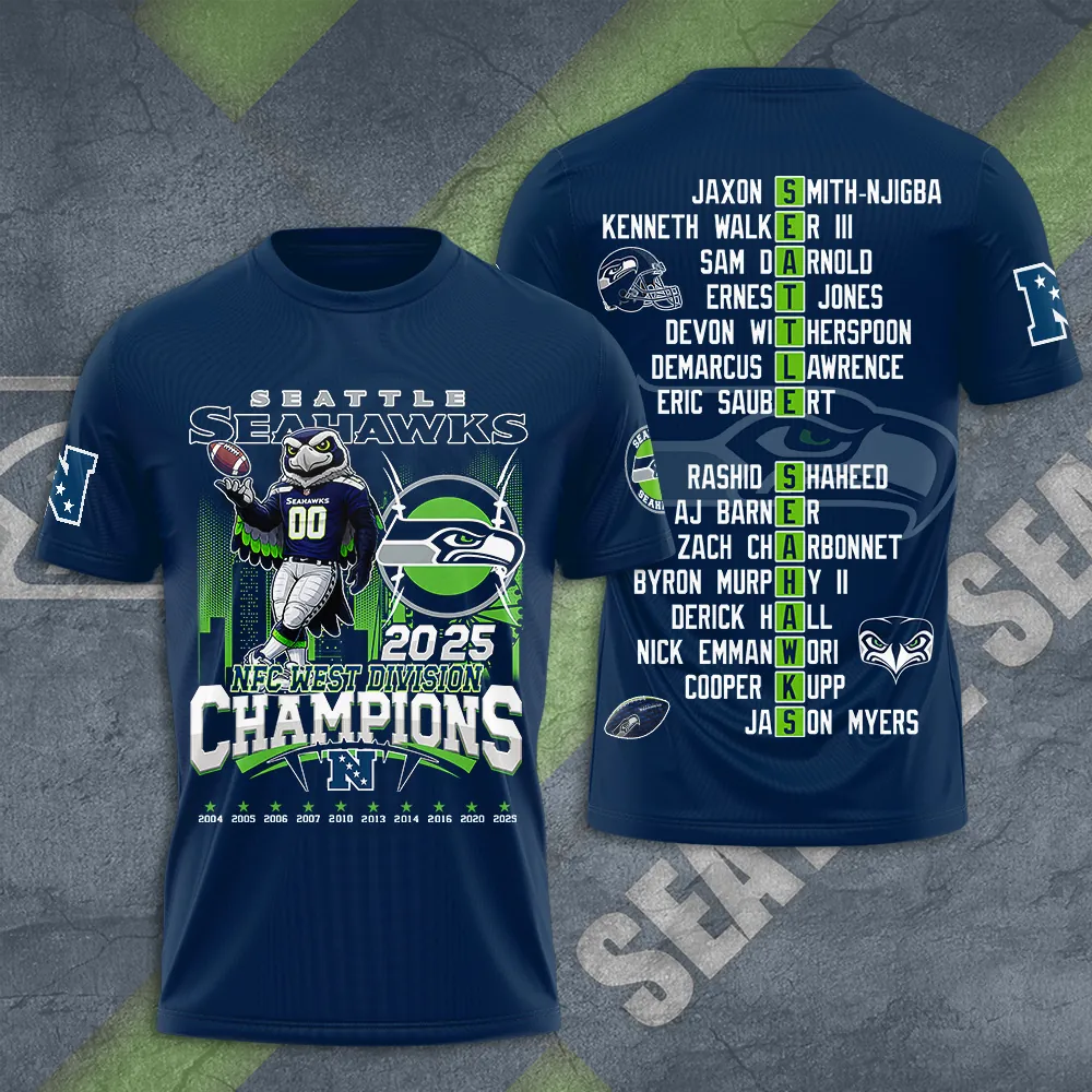 Premium NFL SEA 2025 NFC West Champions Shirt V4 NMD 070125 TTV