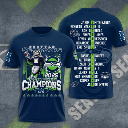 Premium NFL SEA 2025 NFC West Champions Shirt V4 NMD 070125 TTV