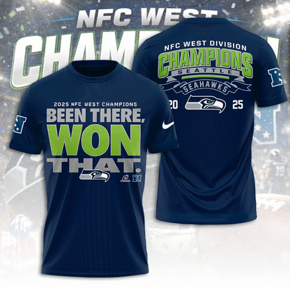 Premium NFL SEA 2025 NFC West Champions Shirt V8 NMD 070125 TTV