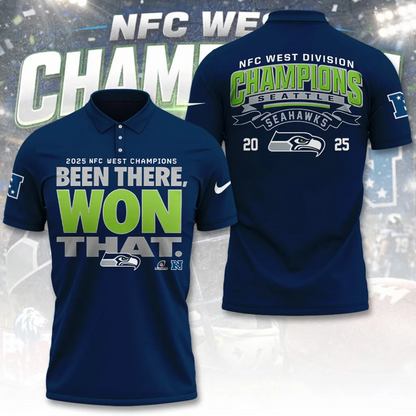 Premium NFL SEA 2025 NFC West Champions Shirt V8 NMD 070125 TTV