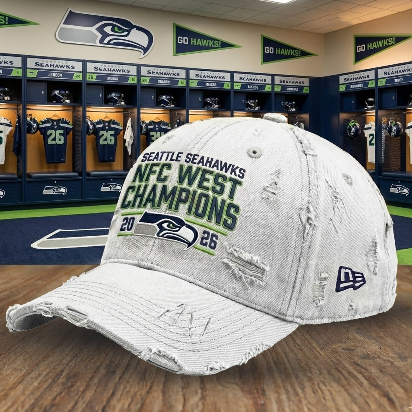 Premium NFL SEA Champions Cap V4 NMD TTV