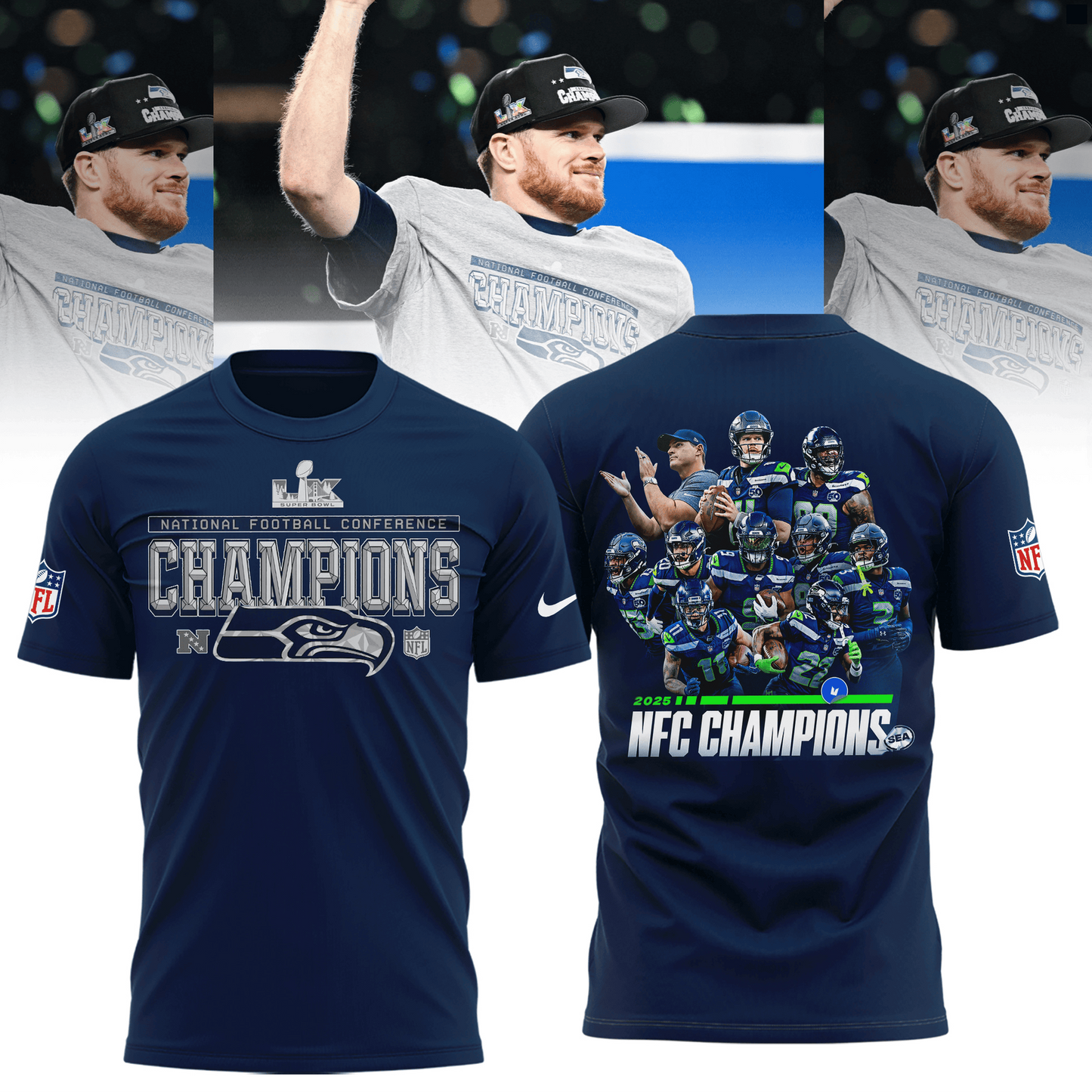Premium NFL SEA Champions T-Shirt V16 NMD TTV
