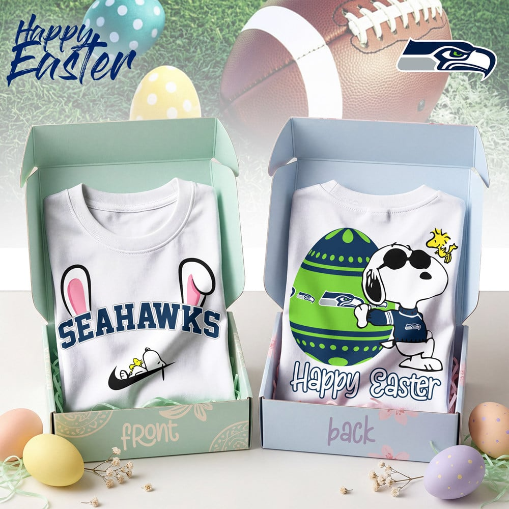 Premium NFL SEA Happy Snoopy Easter T-shirt V1 NMD TTV