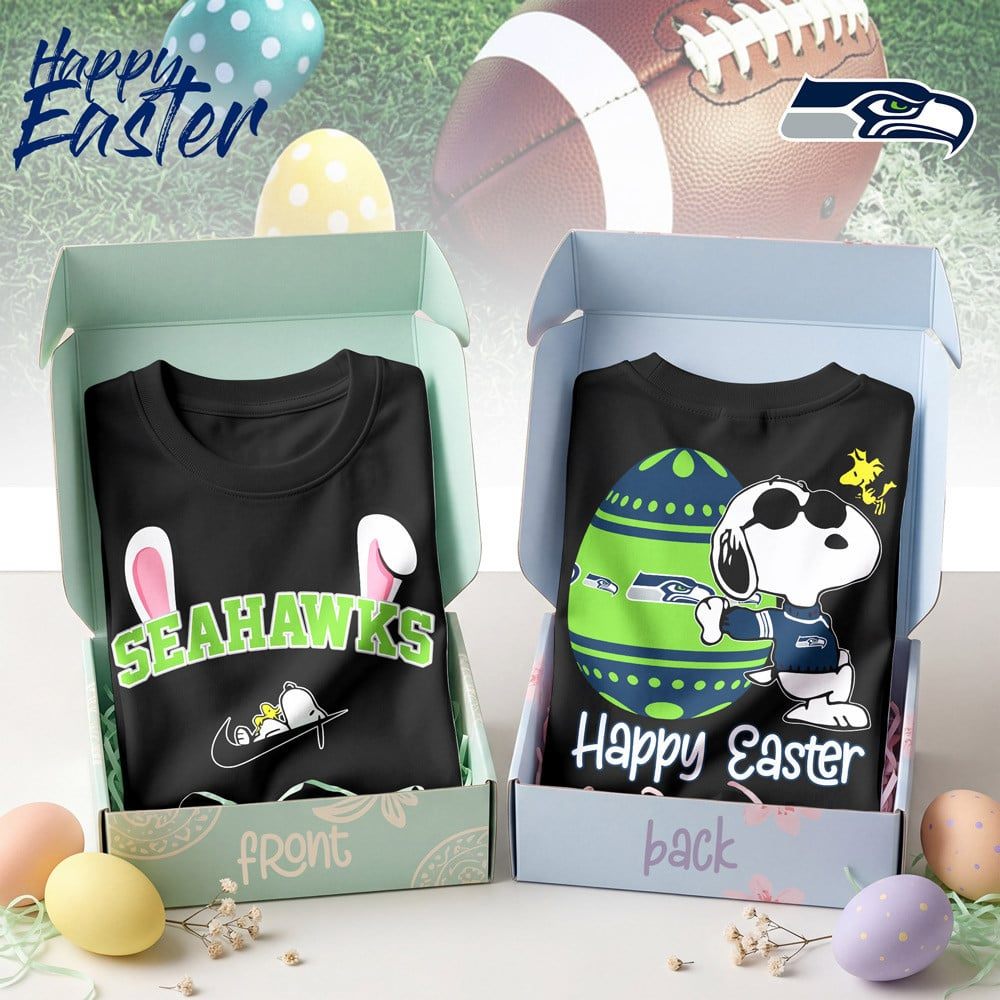 Premium NFL SEA Happy Snoopy Easter T-shirt V1 NMD TTV