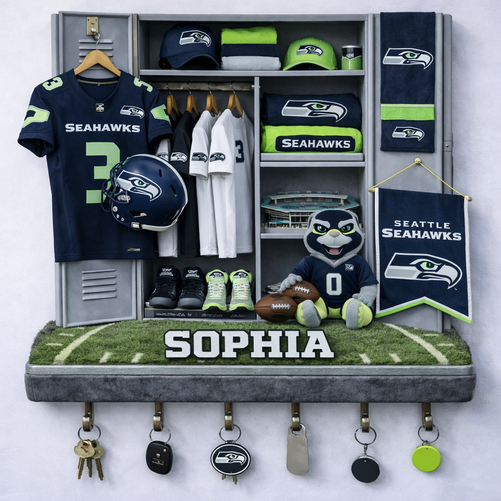 Premium NFL SEA Locker Key Holder V2 NMD TTV