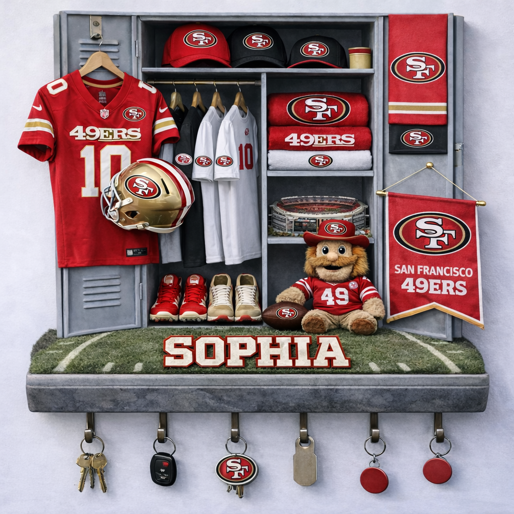 Premium NFL SF Locker Key Holder V2 NMD TTV