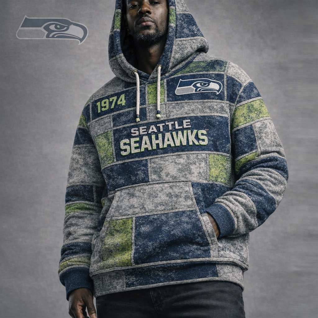 Premium NFL SS Vintage Patchwork Hoodie V2 NMD CTKT