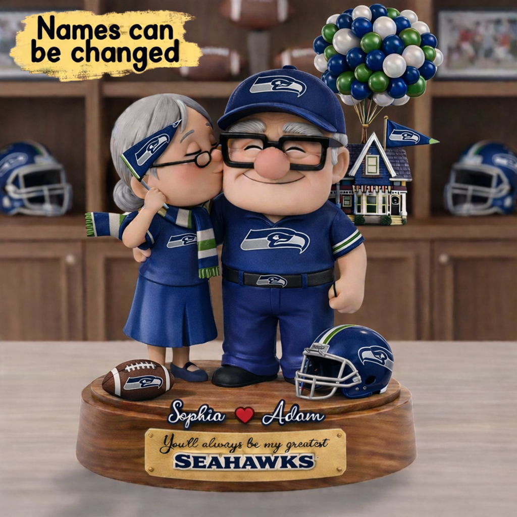 Premium NFL SS x Ups Personalized Couple Name Acrylic Plaque V1 NMD CTKT