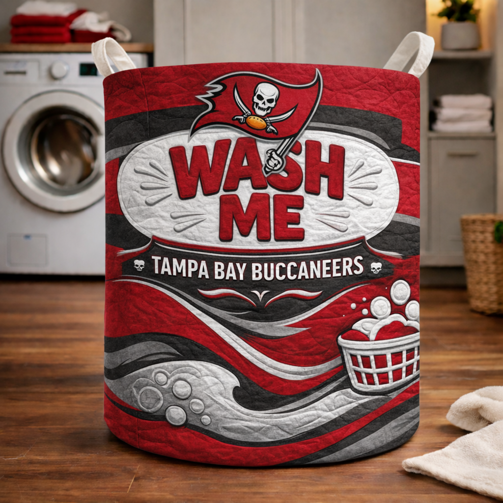 Premium NFL TBB Quilted Laundry Basket V1 NMD CTKT