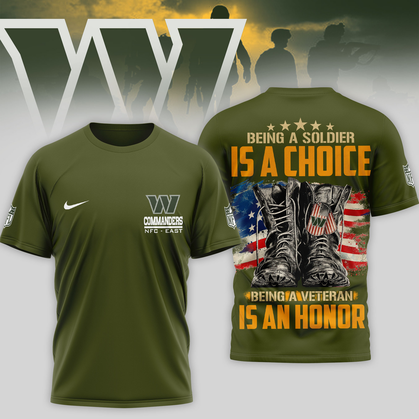 Premium NFL WAS Army Veteran Shirt V1 NMD 221025 TTV
