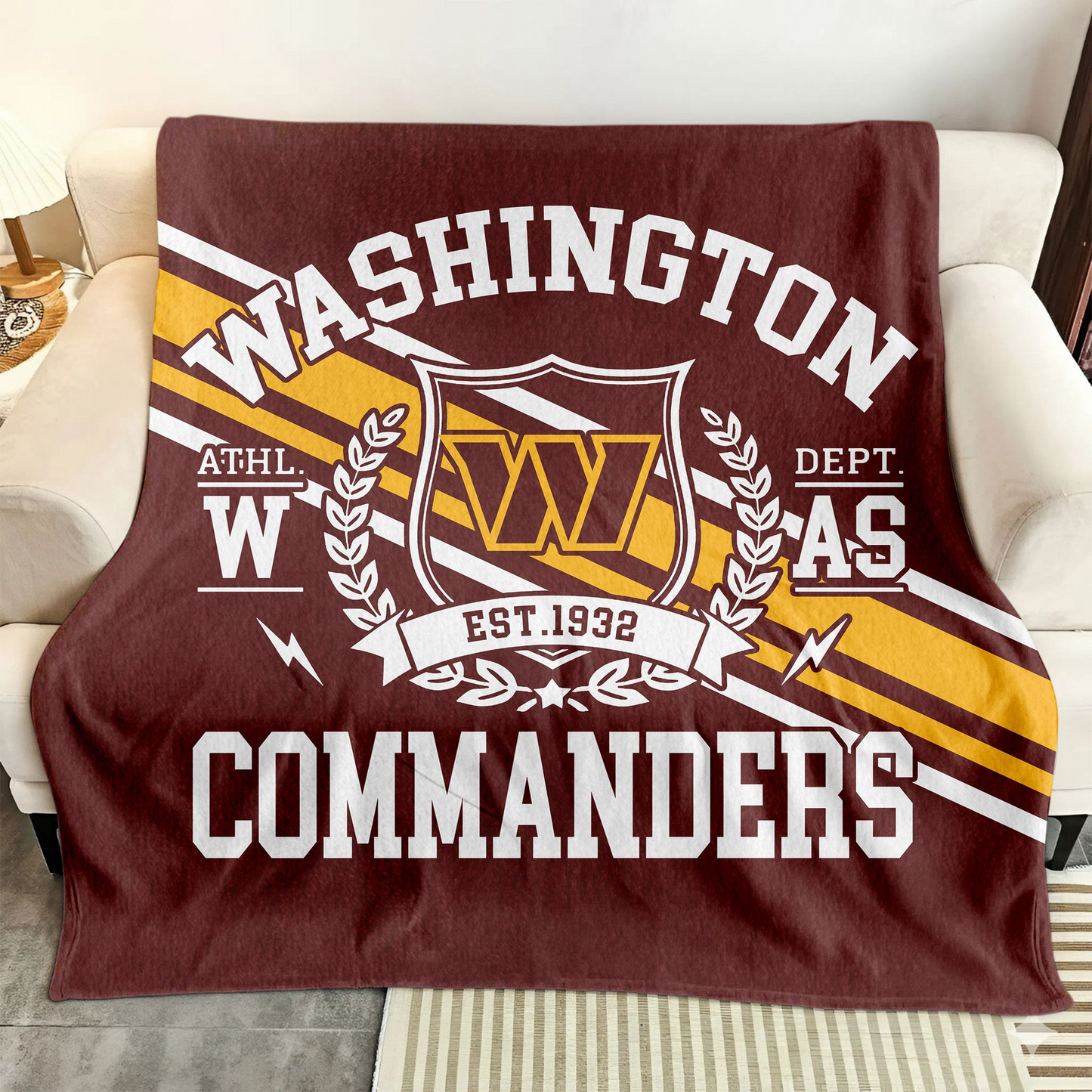 Premium NFL WAS Legacy Fleece Blanket V3 NMD TTV