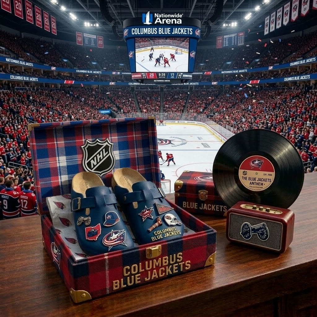 Premium NHL CBJ Heritage Boston Clogs V1 NMD CTKT