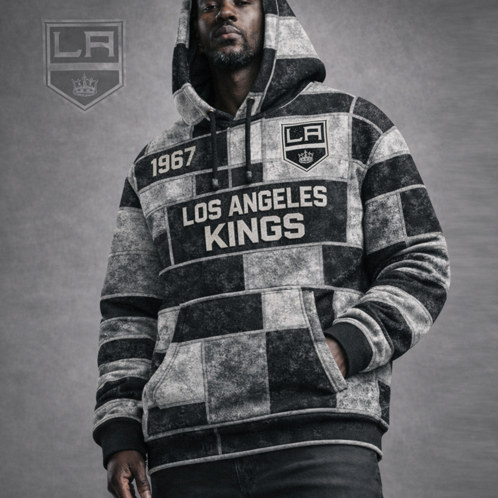 Premium NHL LAK Vintage Patchwork Hoodie V2 NMD CTKT