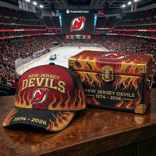 Premium NHL NJD Classic Flame Tribute Cap V17 NMD CTKT