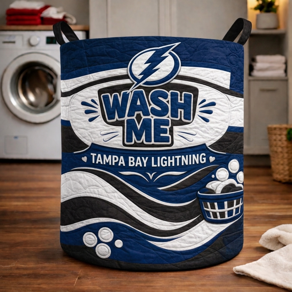 Premium NHL TBL Quilted Laundry Basket V1 NMD CTKT