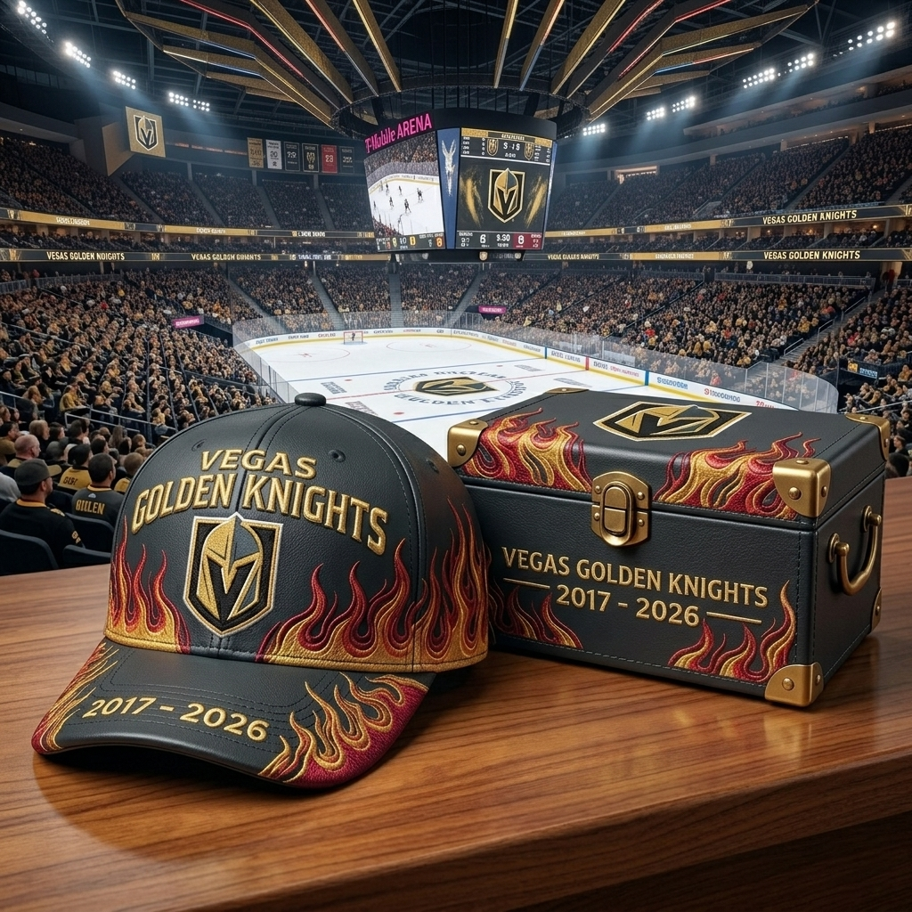 Premium NHL VGK Classic Flame Tribute Cap V17 NMD CTKT