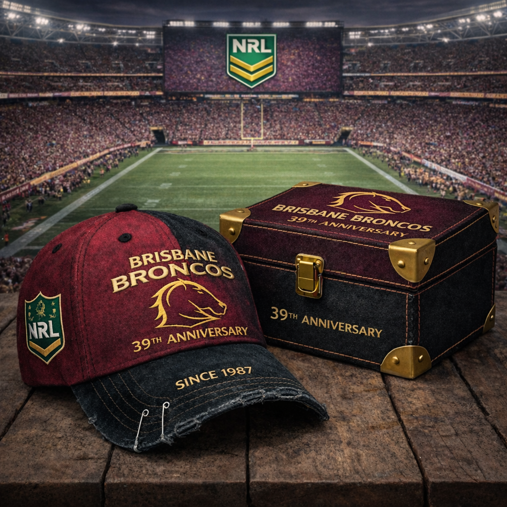 Premium NRL BB Anniversary Vintage Crackle Hat V7 NMD CTKT